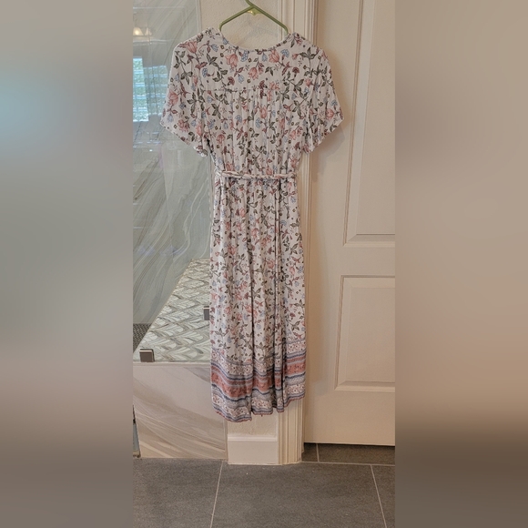 Knox RoseFloral Print V-Neck Dress Large - Picture 3 of 4